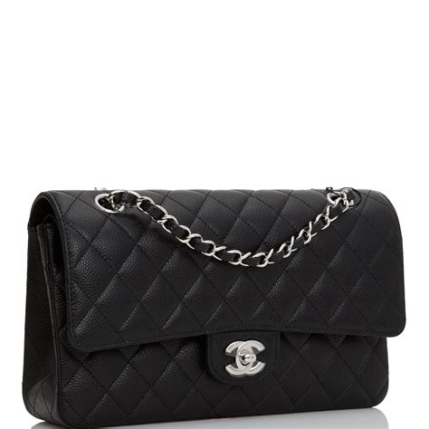 black hardware chanel bag|chanel classic flap silver hardware.